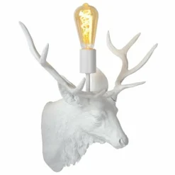 Luminaires Lucide Applique murale Lucide CARIBOU Blanc, 1 lumière* Appliques