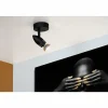 Luminaires Lucide Applique murale Lucide CARO Noir, 1 lumière* Spots Et Projecteurs