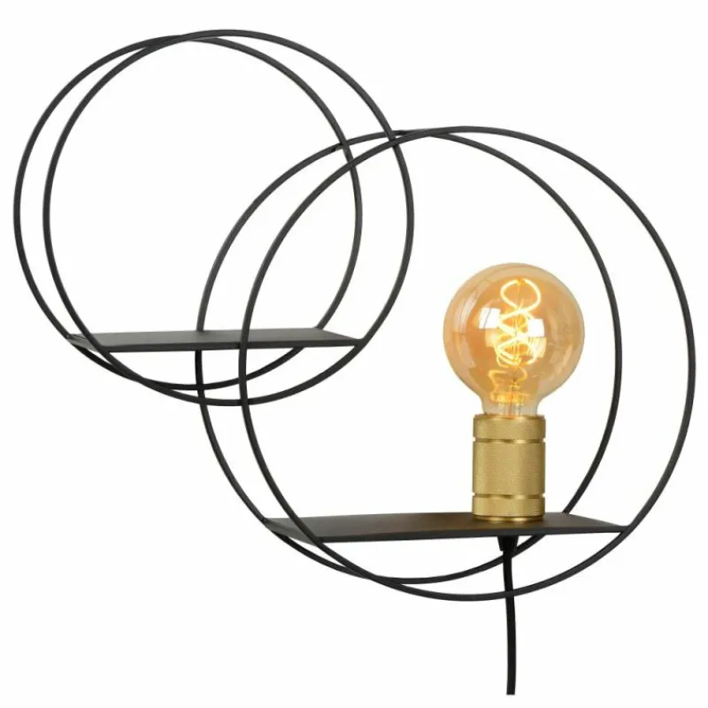 Luminaires Lucide Applique murale Lucide CIRCLE Noir, 1 lumière* Appliques