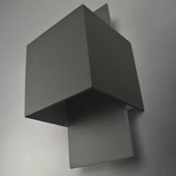 Luminaires Lucide Applique murale Lucide CUBO Acier inoxydable, 1 lumière* Appliques