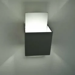 Luminaires Lucide Applique murale Lucide CUBO Acier inoxydable, 1 lumière* Appliques