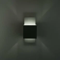 Luminaires Lucide Applique murale Lucide CUBO Acier inoxydable, 1 lumière* Appliques