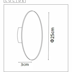 Luminaires Lucide Applique murale Lucide EKLYPS LED Noir, 1 lumière* Appliques