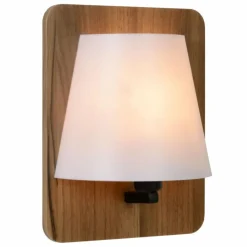 Luminaires Rustiques-Luminaires Lucide Applique murale Lucide IDAHO Bois foncé, 1 lumière