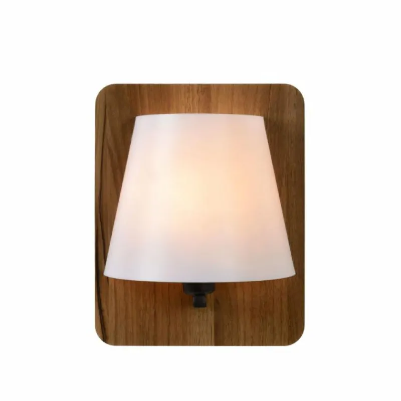 Luminaires Rustiques-Luminaires Lucide Applique murale Lucide IDAHO Bois foncé, 1 lumière