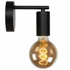 Lampes Vintages & Rétros-Luminaires Lucide Applique murale Lucide LEANNE Noir, 1 lumière