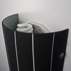 Luminaires Lucide Applique murale Lucide Lino Noir, 1 lumière