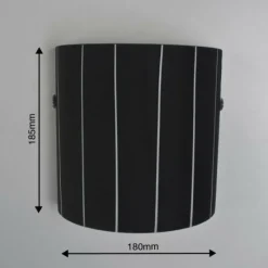 Luminaires Lucide Applique murale Lucide Lino Noir, 1 lumière