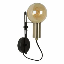 Lampes Vintages & Rétros-Luminaires Lucide Applique murale Lucide MALCOLM Noir, 1 lumière