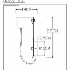 Lampes Vintages & Rétros-Luminaires Lucide Applique murale Lucide MALCOLM Noir, 1 lumière