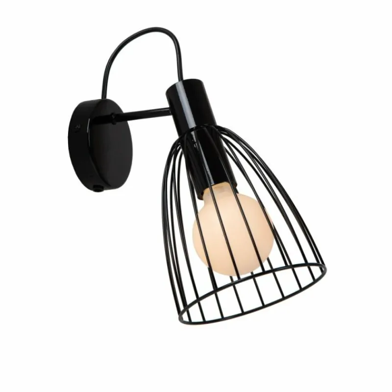 Luminaires Lucide Applique murale Lucide MACARONS Noir, 1 lumière* Appliques