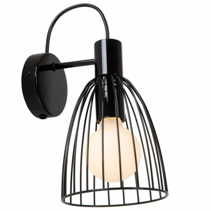 Luminaires Lucide Applique murale Lucide MACARONS Noir, 1 lumière* Appliques