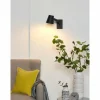 Luminaires Scandinaves-Luminaires Lucide Applique murale Lucide MIZUKO Noir, 1 lumière
