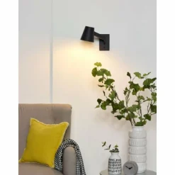 Luminaires Scandinaves-Luminaires Lucide Applique murale Lucide MIZUKO Noir, 1 lumière