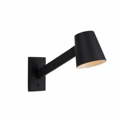 Luminaires Scandinaves-Luminaires Lucide Applique murale Lucide MIZUKO Noir, 1 lumière
