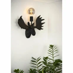 Luminaires Lucide Applique murale Lucide MOOSE Noir, 1 lumière* Appliques