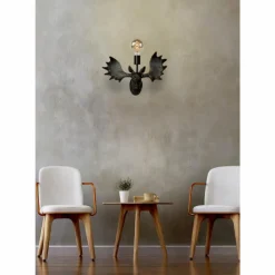 Luminaires Lucide Applique murale Lucide MOOSE Noir, 1 lumière* Appliques
