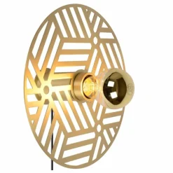 Lampes Dorées-Luminaires Lucide Applique murale Lucide OLENNA Or, Laiton, 1 lumière