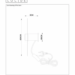 Lampes Dorées-Luminaires Lucide Applique murale Lucide OLENNA Or, Laiton, 1 lumière