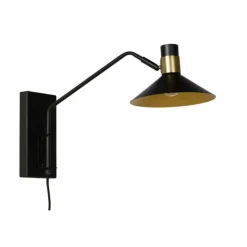 Luminaires Lucide Applique murale Lucide PEPIJN Noir, 1 lumière* Appliques