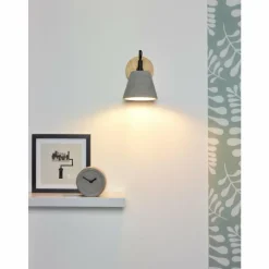Luminaires Scandinaves-Luminaires Lucide Applique murale Lucide POSSIO Gris, 1 lumière