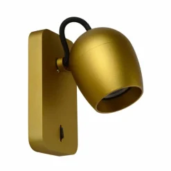 Lampes Dorées-Luminaires Lucide Applique murale Lucide PRESTON LED Or, Laiton, 1 lumière