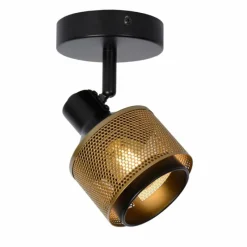 Lampes Dorées-Luminaires Lucide Applique murale Lucide RAFA Noir, 1 lumière
