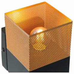 Lampes Dorées-Luminaires Lucide Applique murale Lucide RENATE Noir, 1 lumière