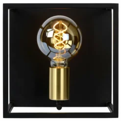 Luminaires Rustiques-Luminaires Lucide Applique murale Lucide RUBEN Noir, 1 lumière