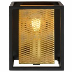 Lampes Dorées-Luminaires Lucide Applique murale Lucide SANSA Noir, 1 lumière