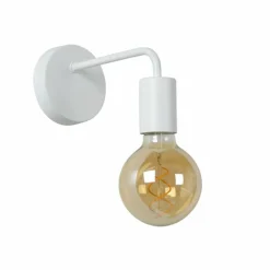 Lampes Vintages & Rétros-Luminaires Lucide Applique murale Lucide SCOTT Blanc, 1 lumière