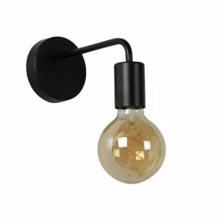 Lampes Vintages & Rétros-Luminaires Lucide Applique murale Lucide SCOTT Noir, 1 lumière
