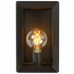 Luminaires Rustiques-Luminaires Lucide Applique murale Lucide THOR Gris, 1 lumière
