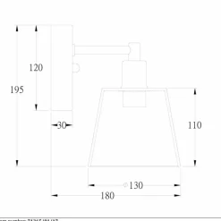 Luminaires Lucide Applique murale Lucide VITRI Cuivre, 1 lumière