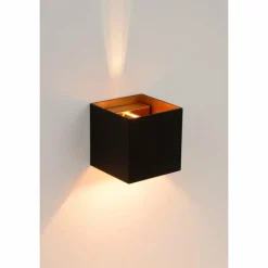 Lampes Dorées-Luminaires Lucide Applique murale Lucide XIO Noir, 1 lumière