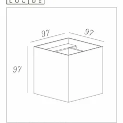 Lampes Dorées-Luminaires Lucide Applique murale Lucide XIO Noir, 1 lumière