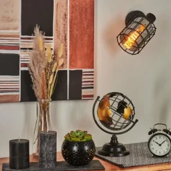 Suspension Verre Fumé-hofstein Applique murale Lungernsee Noir, 1 lumière