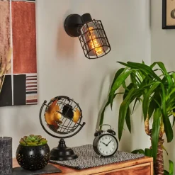 Suspension Verre Fumé-hofstein Applique murale Lungernsee Noir, 1 lumière