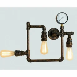 Lampes Industrielles-Luminaires Lutec Applique murale Lutec AMACORD Brun, 3 lumières