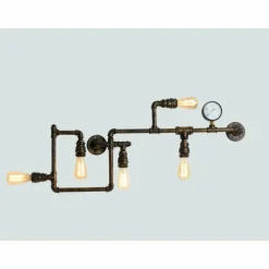 Lampes Industrielles-Luminaires Lutec Applique murale Lutec AMACORD Brun, 5 lumières