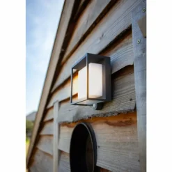 Luminaires Lutec Applique murale Lutec Curtis Solar LED Anthracite, 1 lumière, Détecteur de mouvement