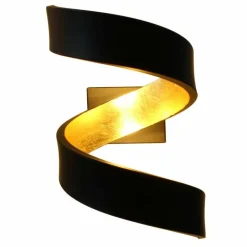 Lampes Dorées-Luminaires Lutec Applique murale Lutec HELIX Or, Noir, 2 lumières