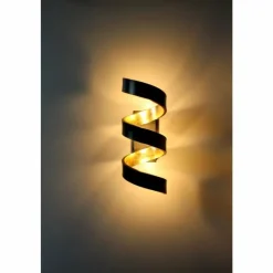 Lampes Dorées-Luminaires Lutec Applique murale Lutec HELIX Or, Noir, 3 lumières