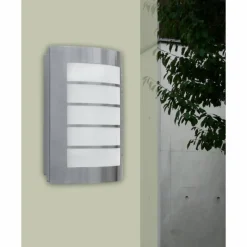 Luminaires Lutec Applique murale Lutec SLIM LED Acier inoxydable, 1 lumière