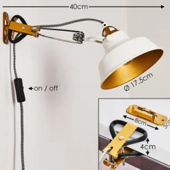 Lampes Dorées-hofstein Applique murale Luven Or, 1 lumière