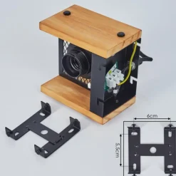 Lampes Vintages & Rétros-hofstein Applique murale Maahui Écru, Noir, 1 lumière