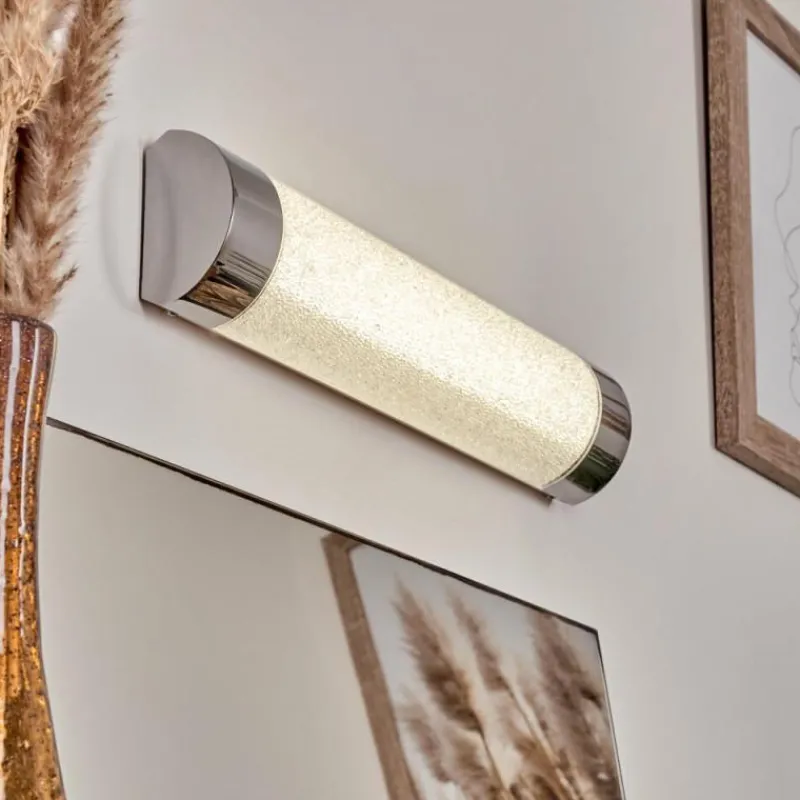 hofstein Applique murale Macaje LED Chrome, Transparent, 1 lumière