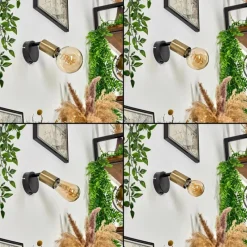 hofstein Applique murale Maidford Laiton, Noir, 1 lumière