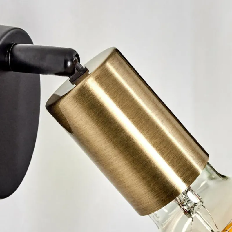 hofstein Applique murale Maidford Laiton, Noir, 1 lumière