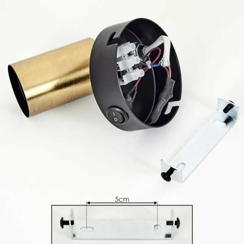 hofstein Applique murale Maidford Laiton, Noir, 1 lumière